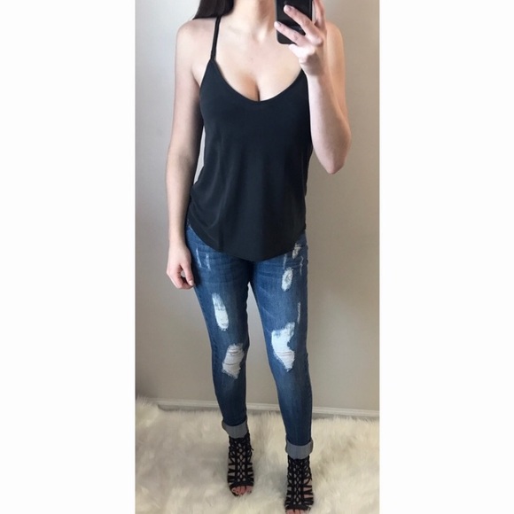 NADIA Med Wash Destroyed Denim Jeans - Picture 5 of 8