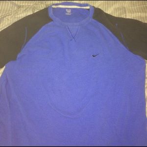 Nike men's long sleeve blue t