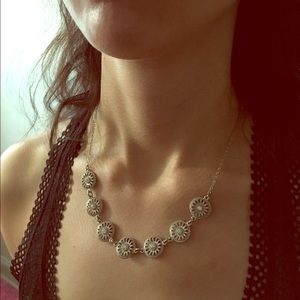 Crystal medallion necklace