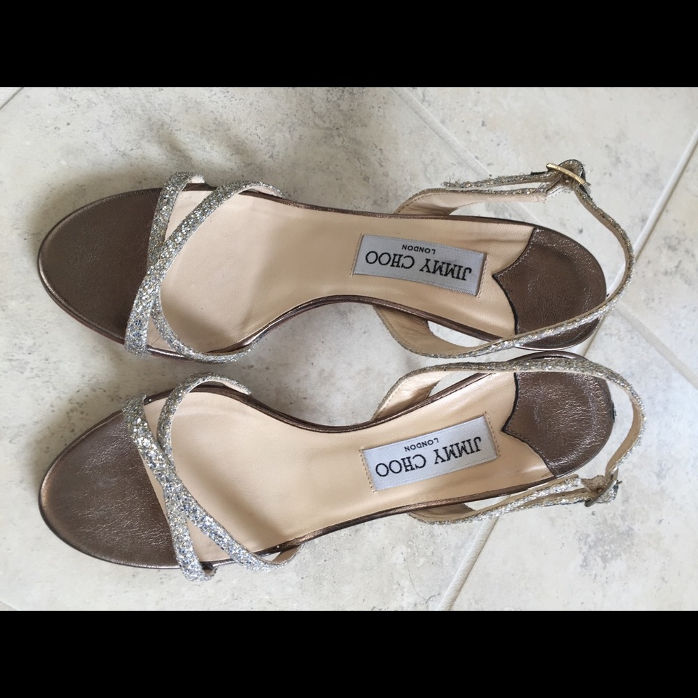 🎉Reduced🎉 Beautiful Jimmy Choo metallic sandals