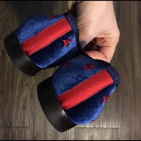 Del toro (worn once) RARE Del Toro Blue Camo Leather Slip On Chukka... | Depop main image 4