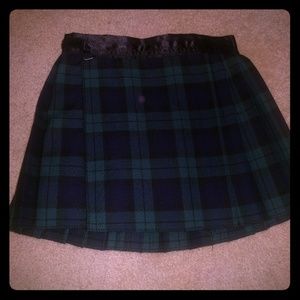 Authentic Scottish kilt in blackwatch tartan plaid