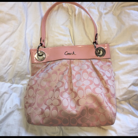 Pink Coach Handbag - Picture 1 of 8
