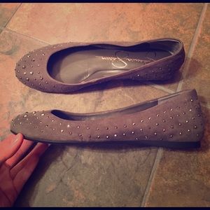 Suede Studded Flats!