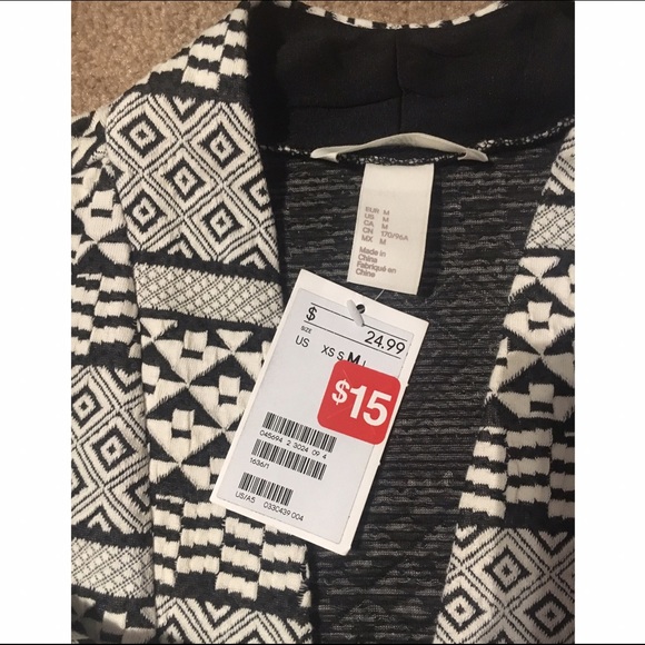 Black and white textured jacket - Picture 4 of 4