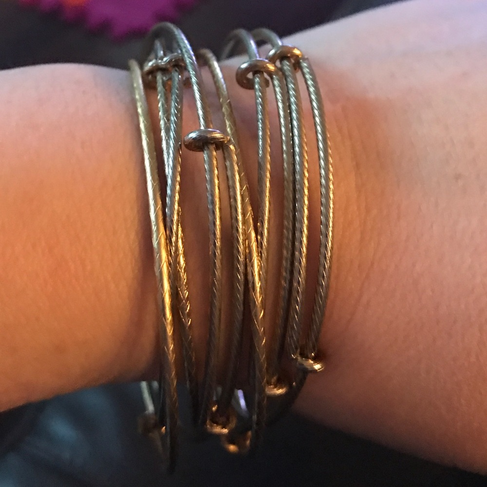Alex And ani gold bangle bracelet