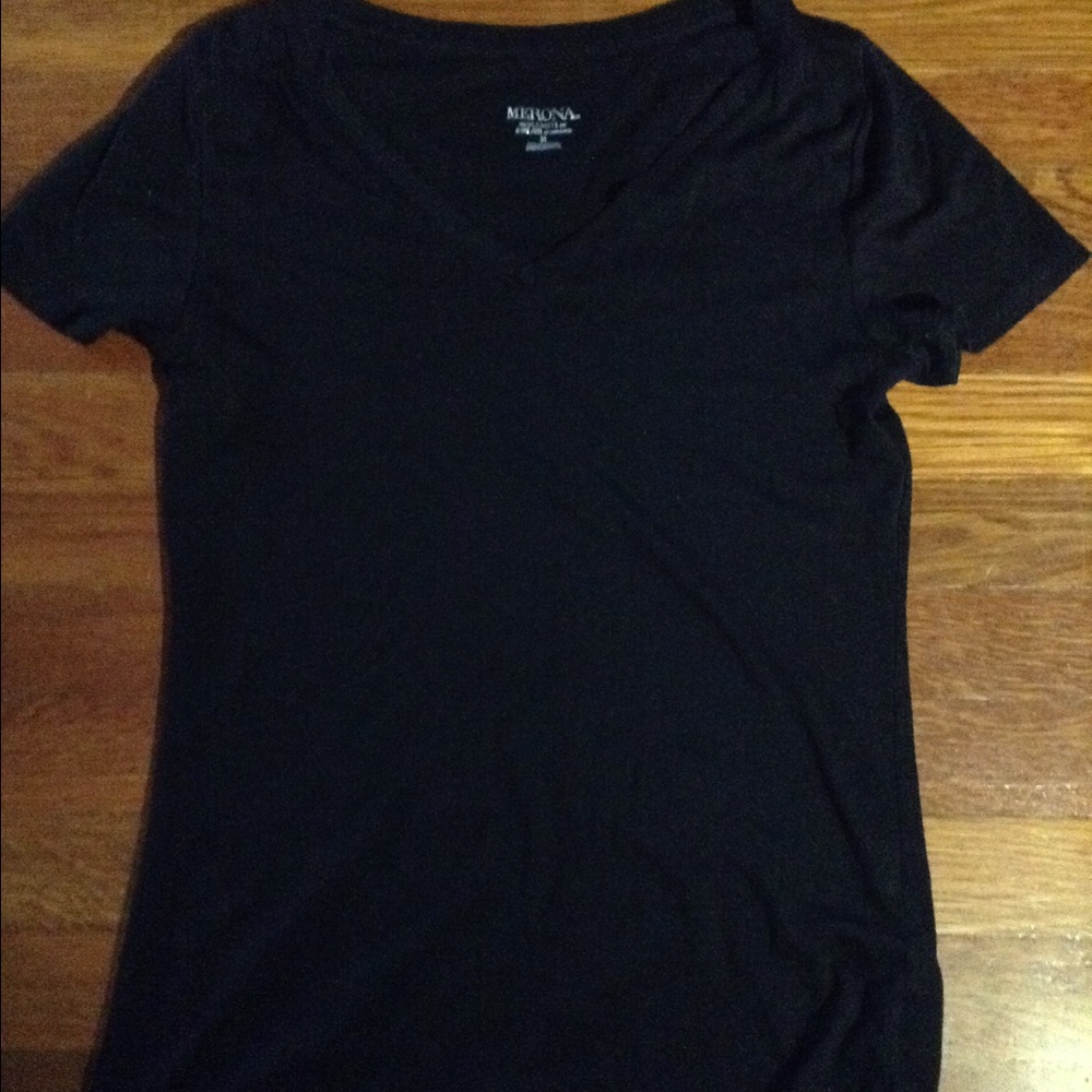 Plain Merona black V-neck tee