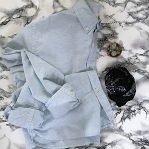 H&M Button Down - Light Blue Fleck