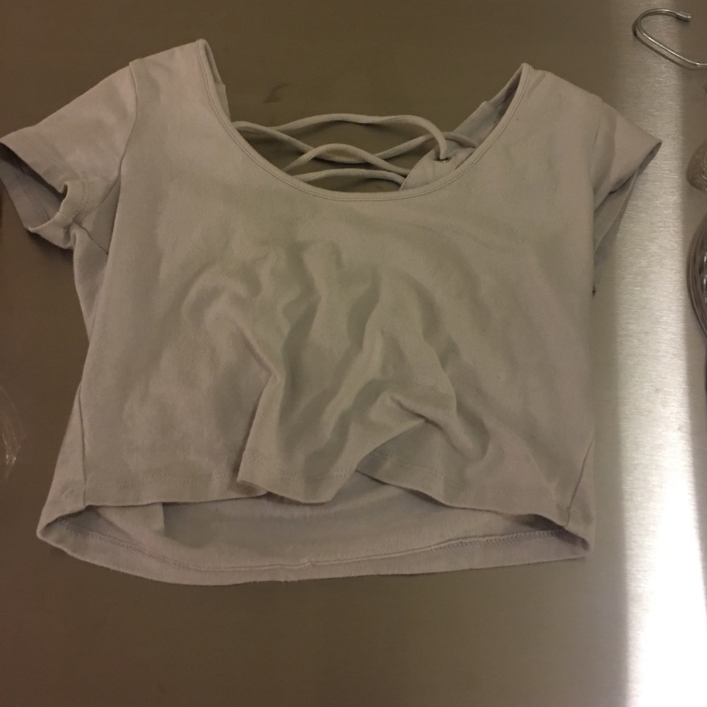 Crop top with racerback