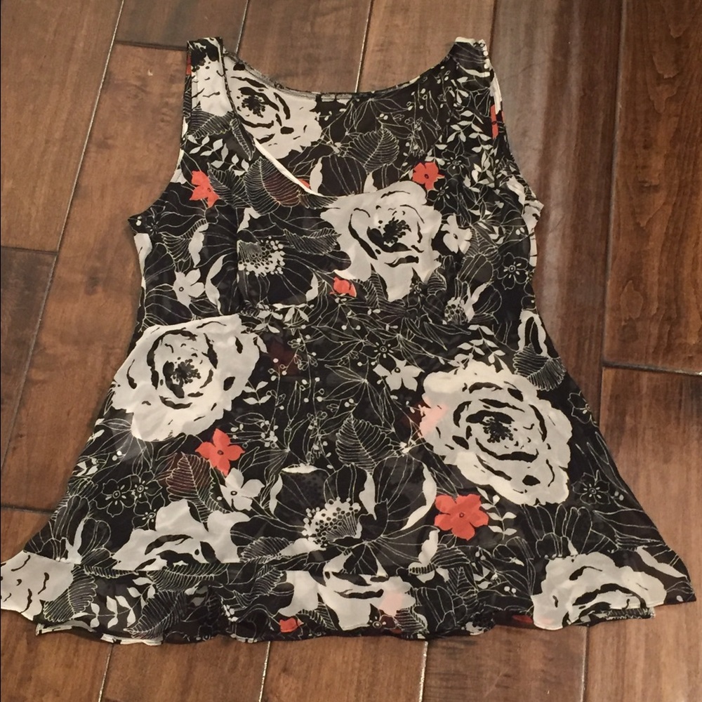 Floral Chiffon Top