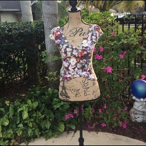 Front Back multi color top*Memorial Day Top**