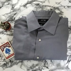 Slim Fit Grey Dress Shirt