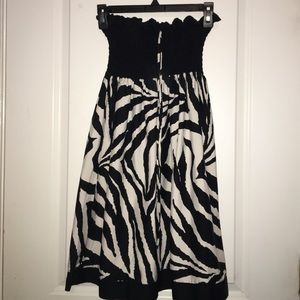 Beach cover up. Zebra print