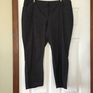 Muted Blue Cropped Dress Pants