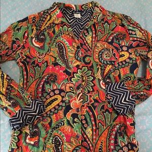 Vera Bradley Venetian Paisley pajama shirt