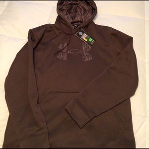 Under Armour brown and Camo hoodie