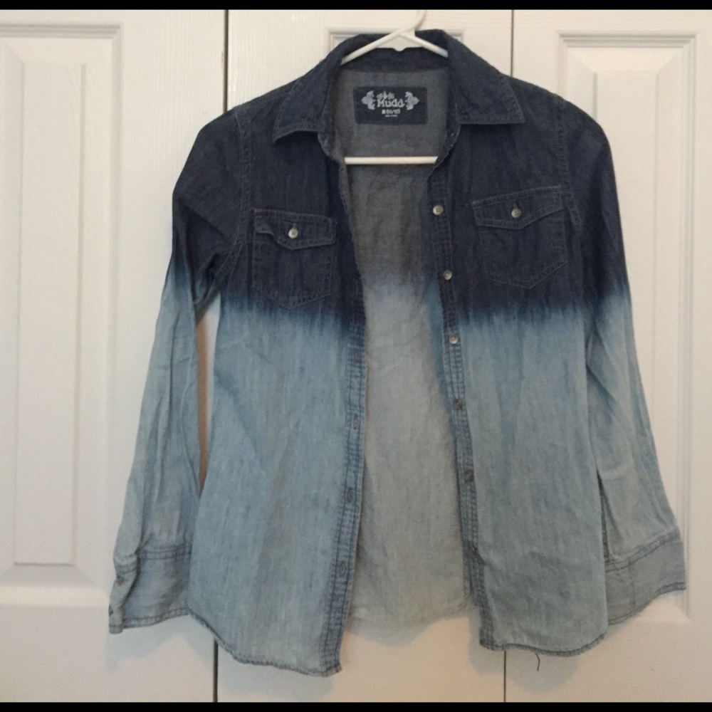 Denim Ombré Button Up