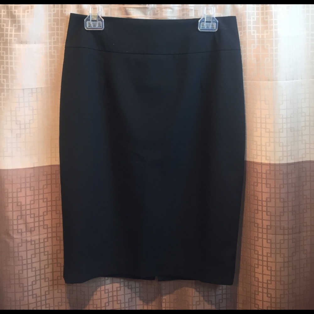 Basic black pencil skirt