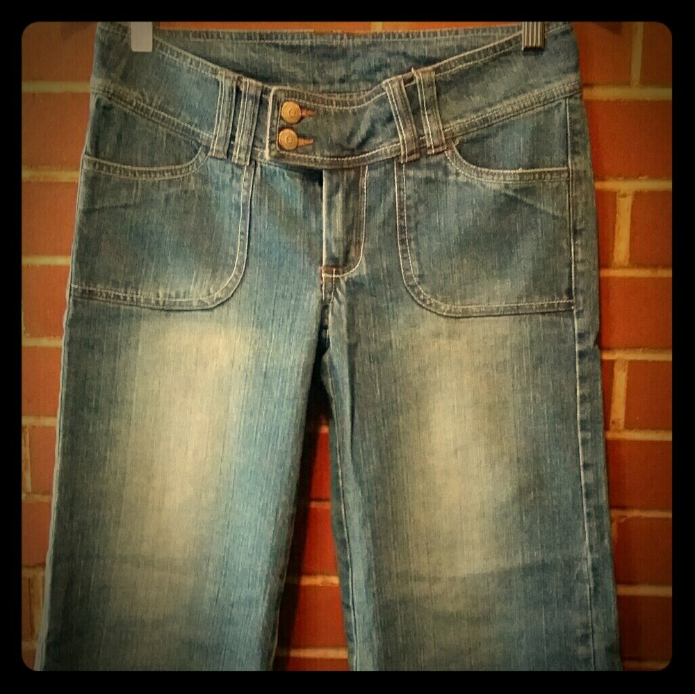 Jean capri pants