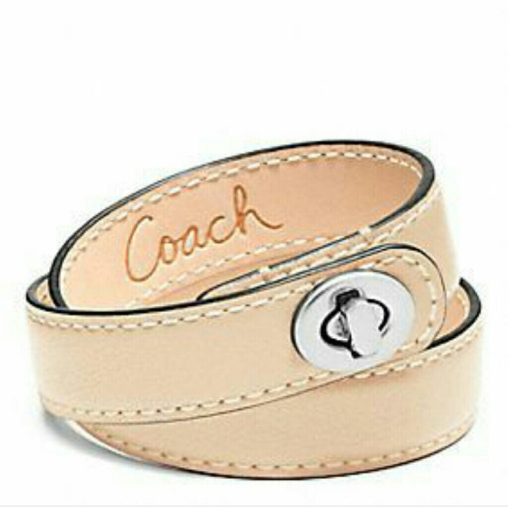 Coach Leather Wrap Bracelet
