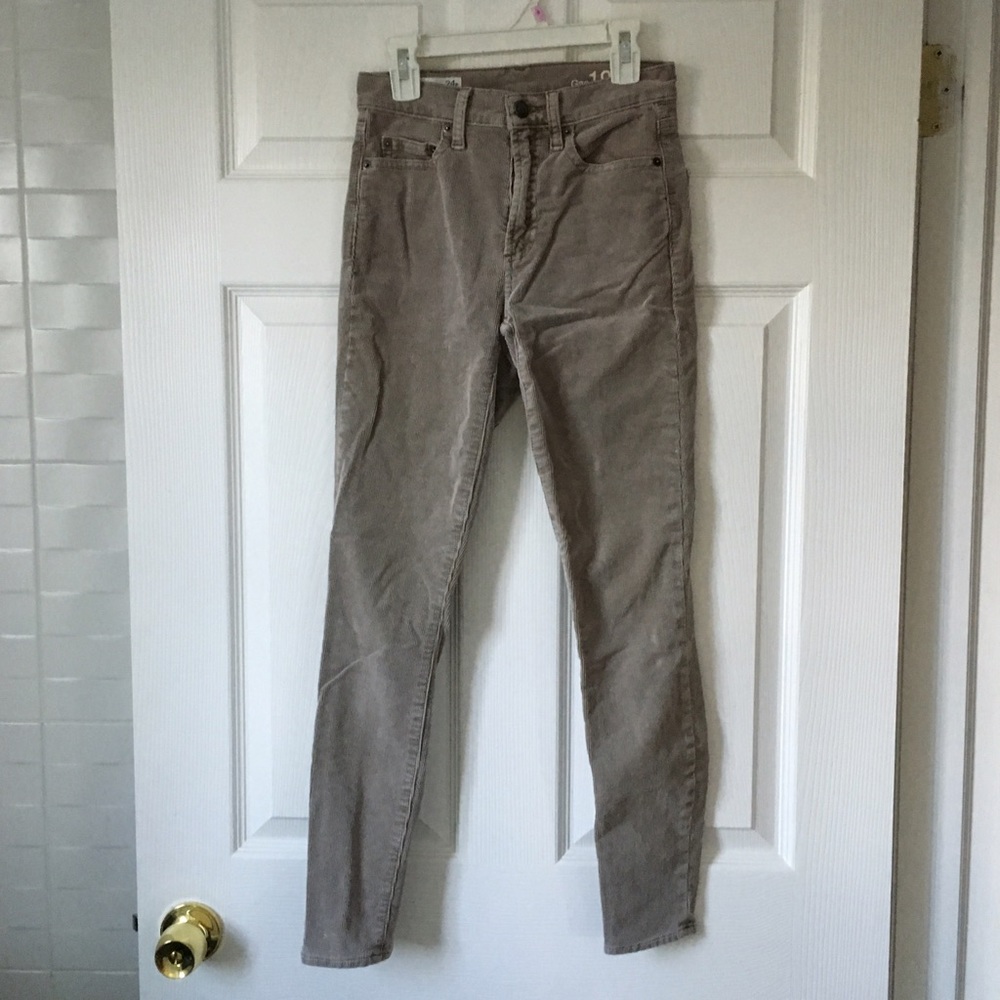 GAP Tan corduroy skinny pants