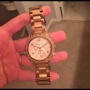 Rose gold Michael Kors watch