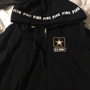 Victoria Secret Zip Up US Army Hoodie