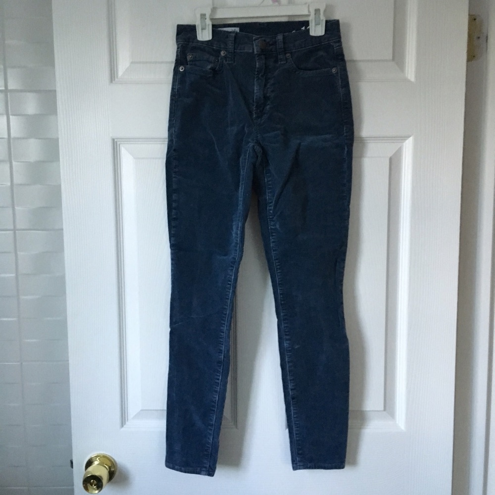 GAP blue corduroy skinny pants