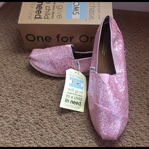 ToMS Glitter Pink Shoes