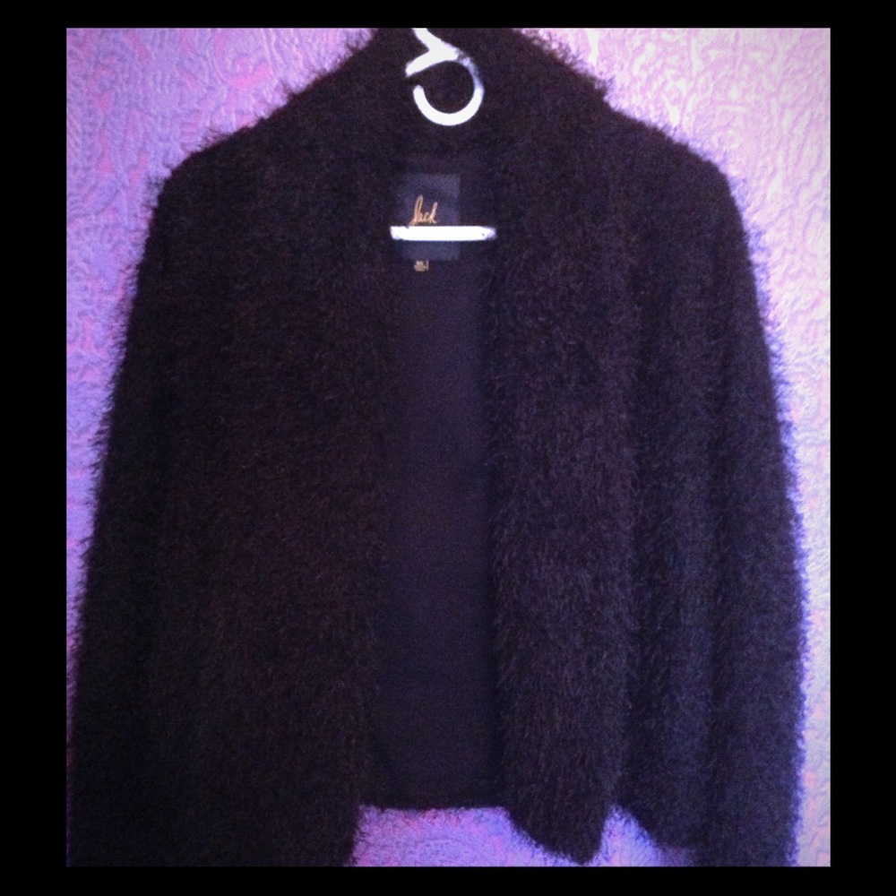 Black furry fun jacket
