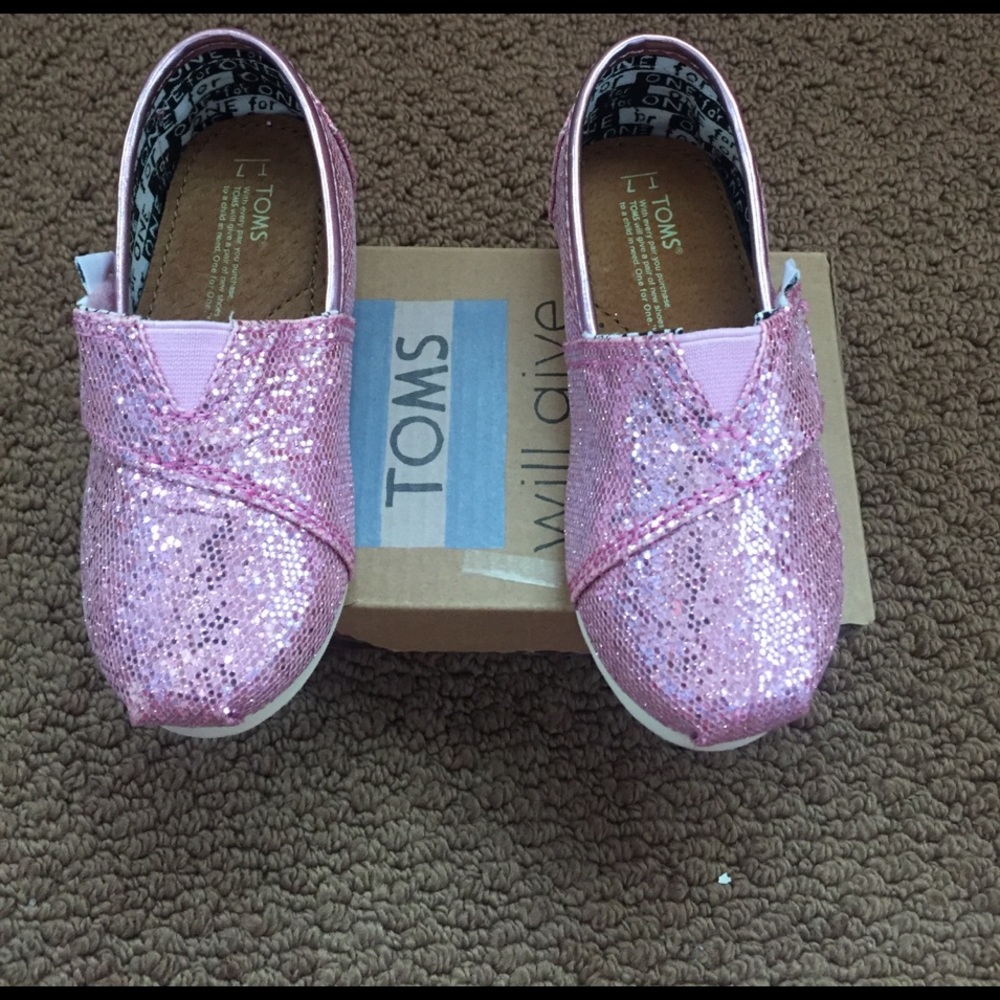 ToMS Glitter Pink Shoes