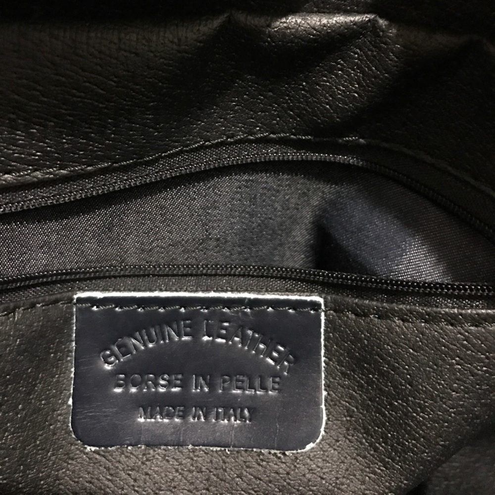 Italian leather handmade shoulder bag - Picture 4 of 4