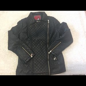 Faux Leather Jackets in Black