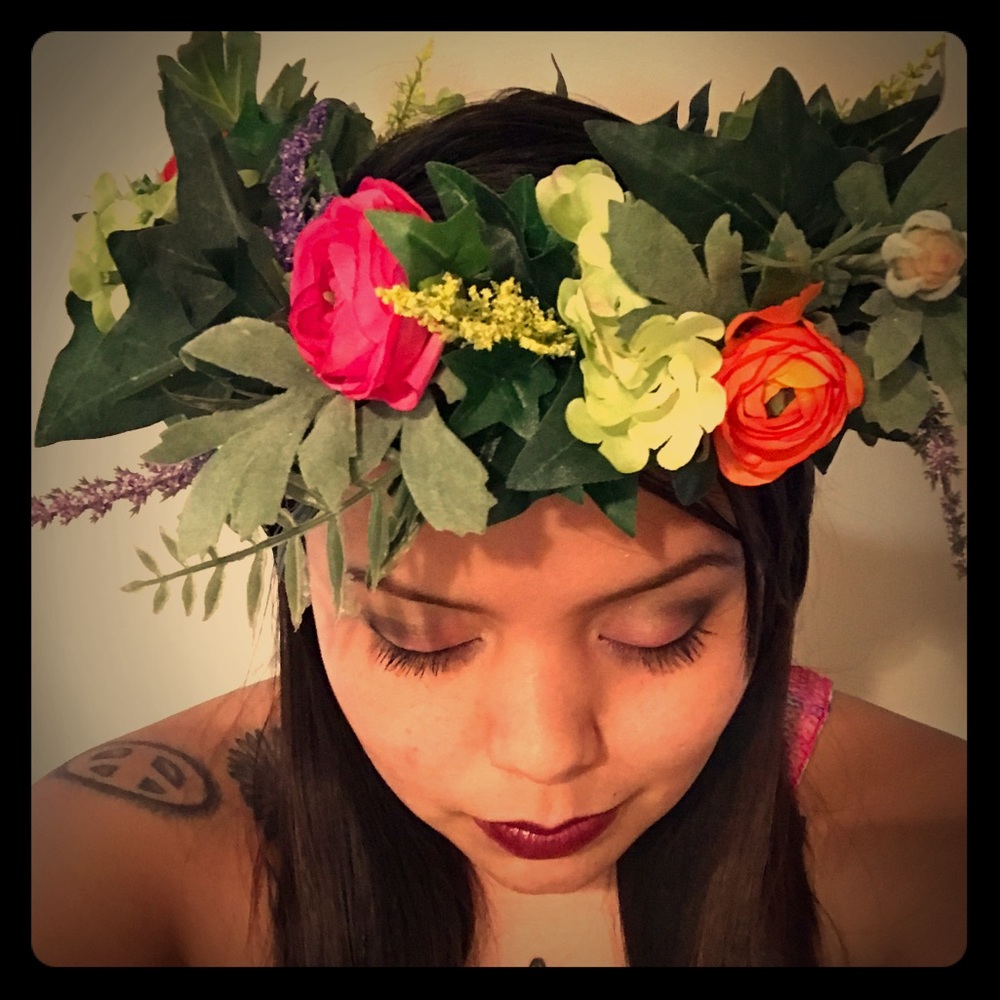 Bright Colored Floral Crowns