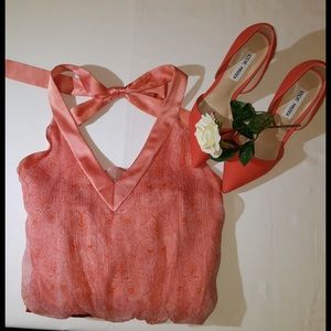 ❗️STEAL IT TODAY ONLY❗️GORGEOUS CORAL SILK DRESS