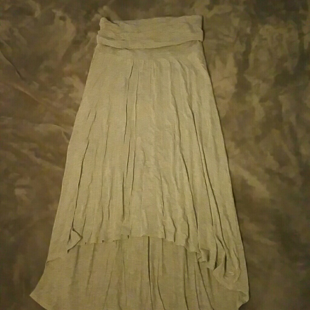 Grey hi-low skirt