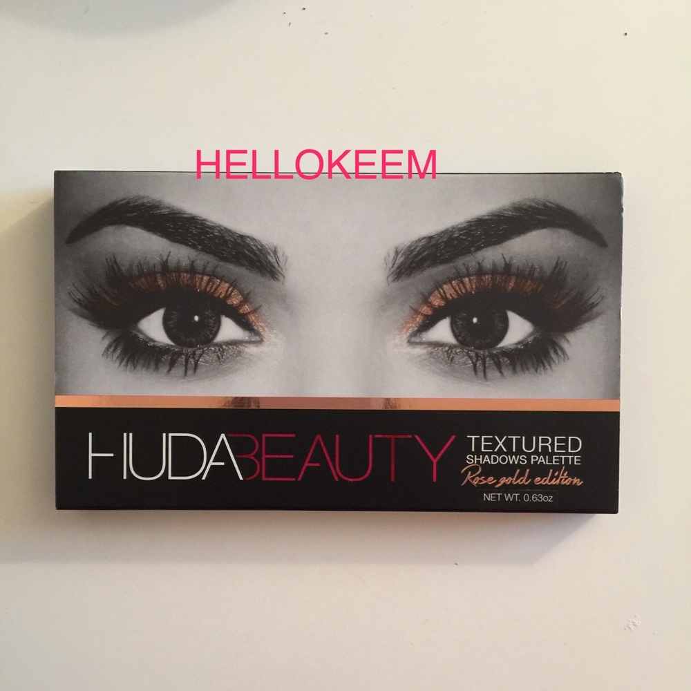 Huda Beauty Rose Gold Palette NEVER USED