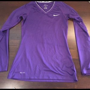 Nike pro fitted dry fit running top