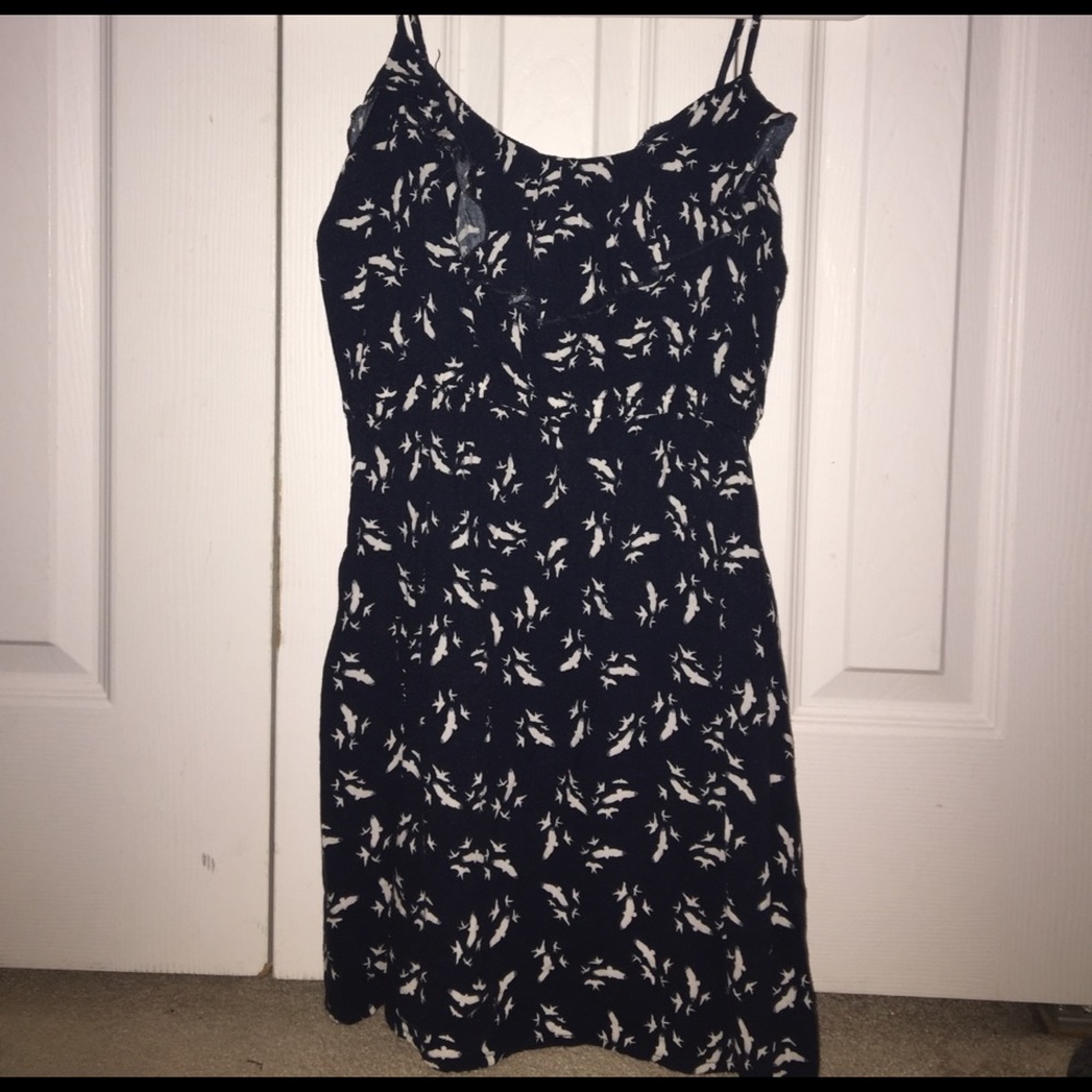 Navy Bird Dress