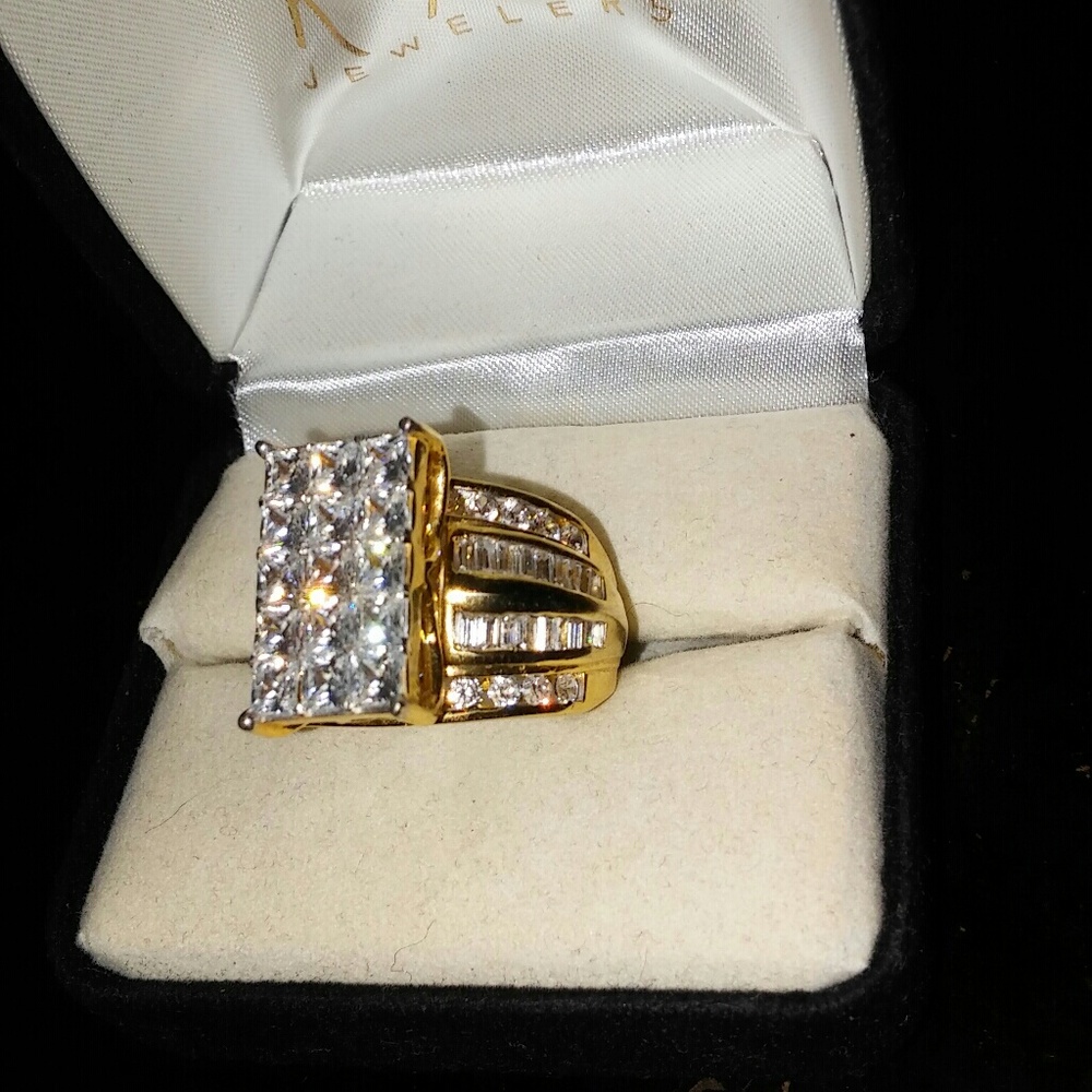 18 kt gold over sterling