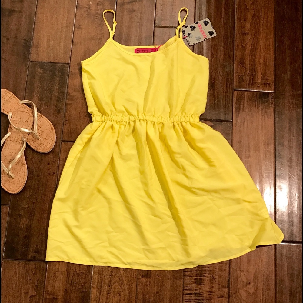 Yellow Crepe Sundress