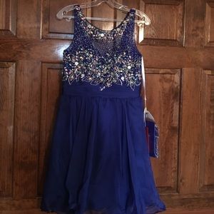 Royal blue dress - Prom Girl - Medium