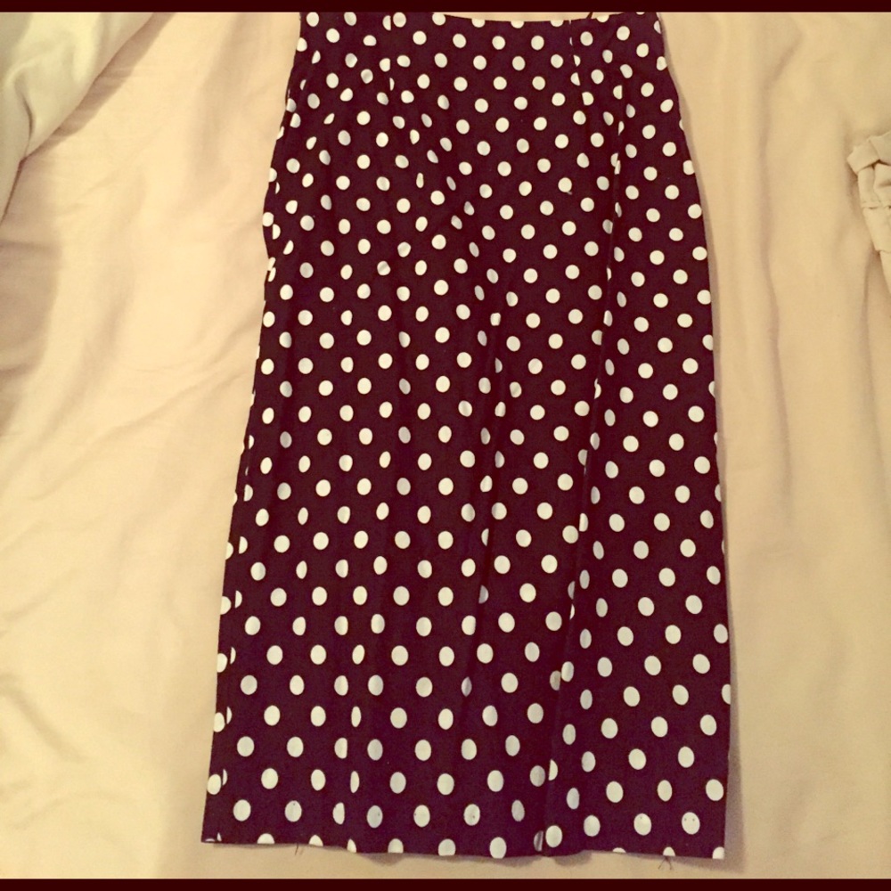 Vintage Midi-Length Pencil Skirt