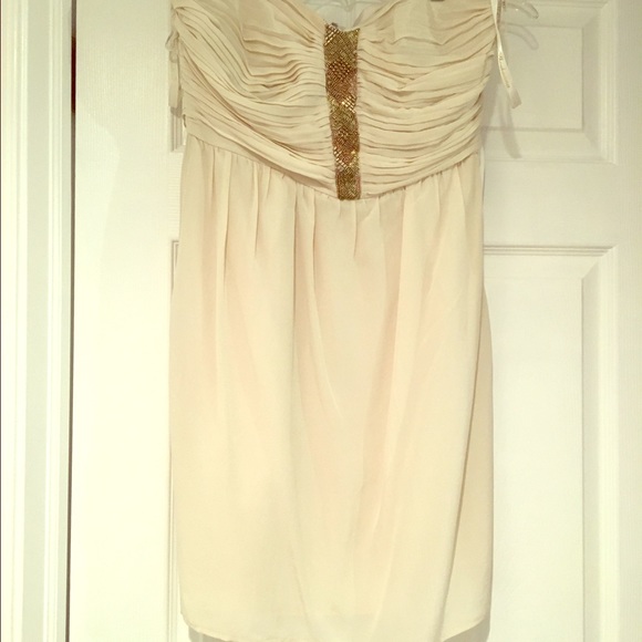 NWT Shoshanna strapless ivory dress - Picture 1 of 3