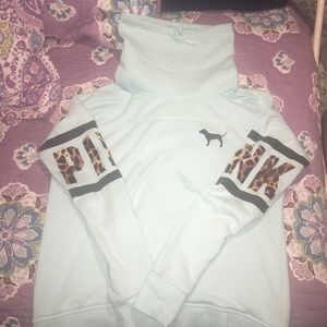 A teal sweatshirt from Pink