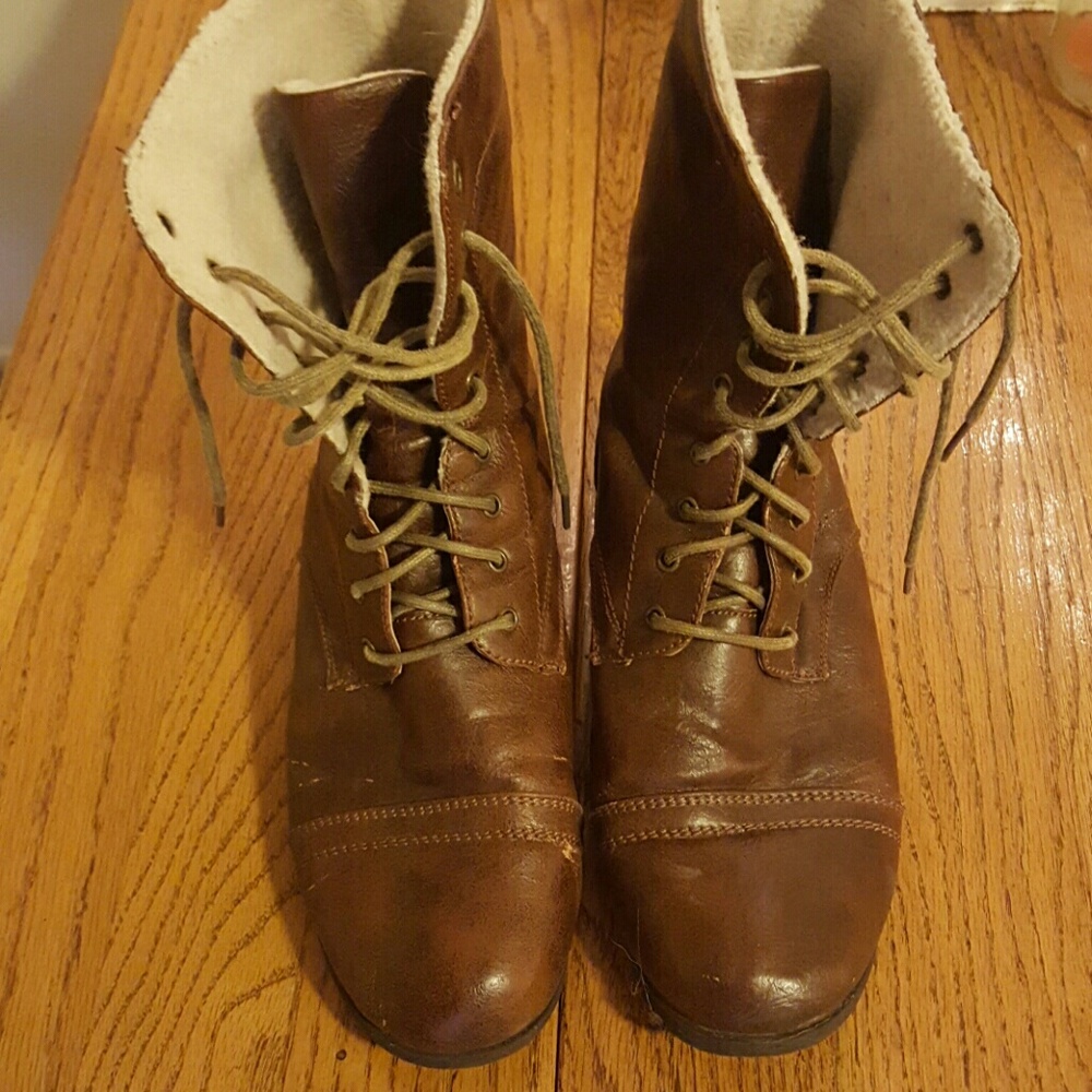 Brown Combat Boots!