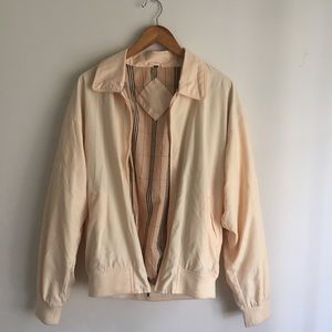 Vintage Unisex Yellow Zip-Up WindbreakerJacket