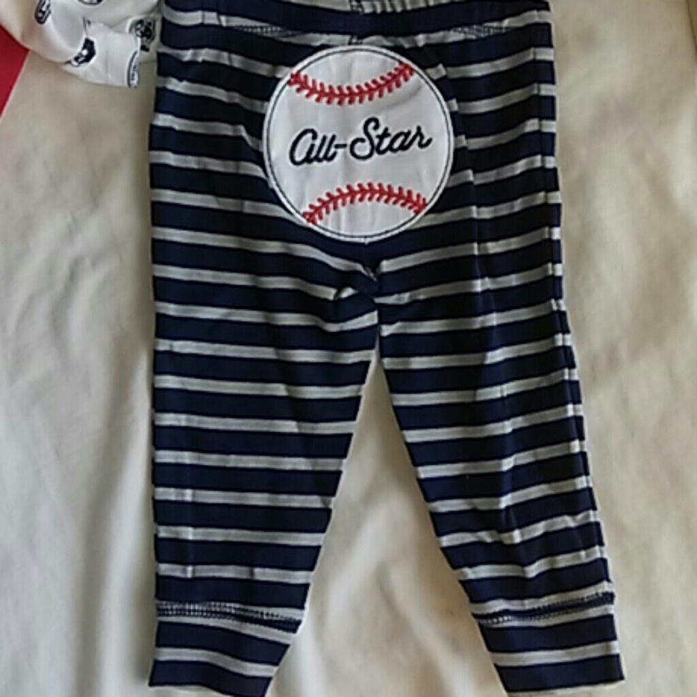 Graphic & Print Bodysuit & Embroidered Pant Set