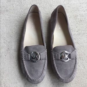 Gray Michael Kors Suede Gray Loafers Size 7.5