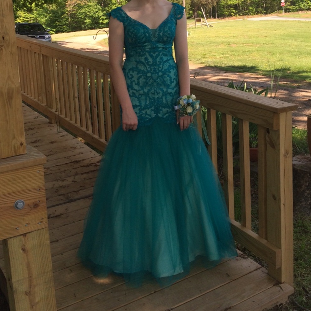 ‼️‼️Teal Sherri Hill Prom Dress‼️‼️